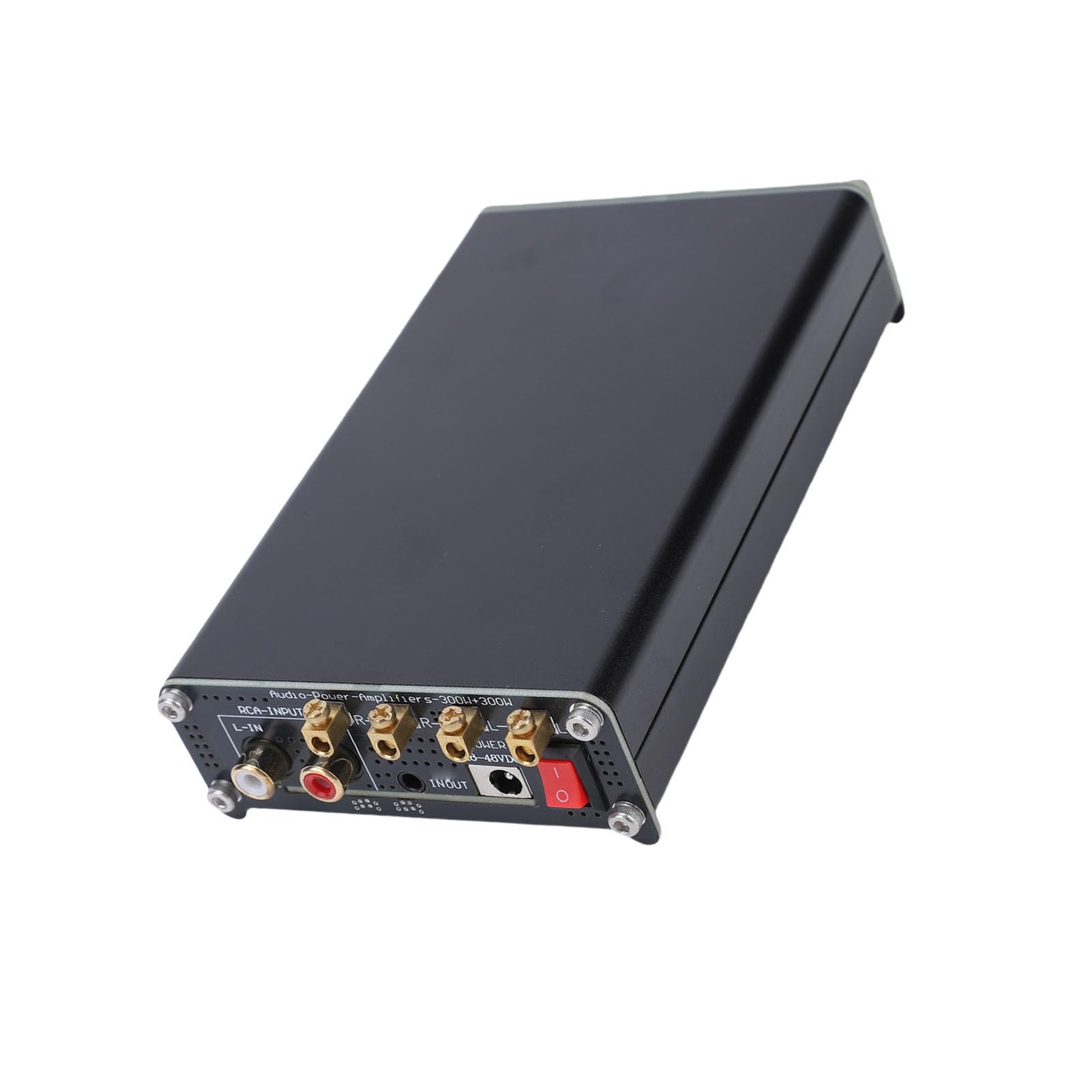 Generic Amplificador de Potencia de Retroalimentación Integrado Avanzado HiFi Clase D 300Wx2 para de Sonido Doméstico con Altavoz, Material de Aleación de Aluminio