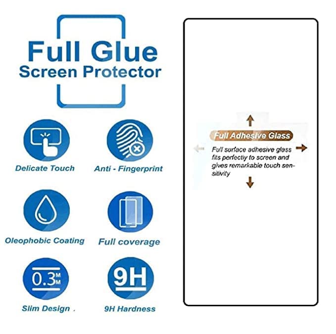 Image of Tempered Glass Screen Protector Compatible for iQOO Z11x 5G with Edge-to-Edge Coverage and Easy Installation Kit