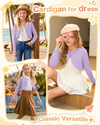 Image of Girls Uniform Long Sleeve Knitted Cardigan