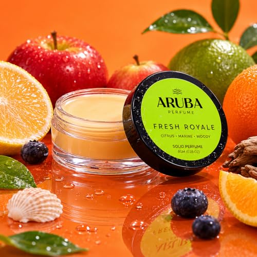 Image of Alcohol Free | Fresh Royale |Solid Perfumes | Wax Perfumes for Men & Women | Non-Greasy Cologne | Strong & Lasting Fragrance | Gifting Pack for Him & Her
