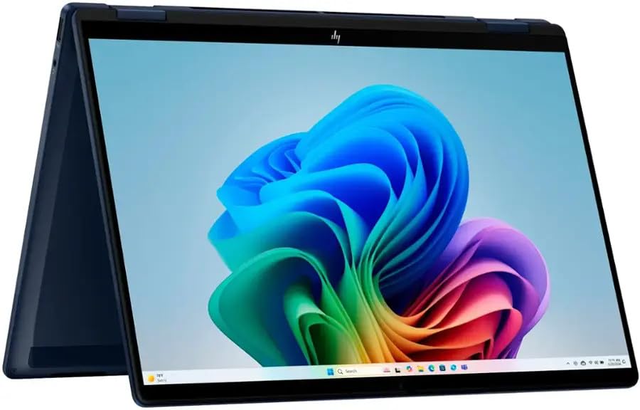 HP Omni Book X Flip 2-in-1 14 Touch Laptop, Intel Core Ultra 7 256V 8-Core, Intel Arc Graphics 140V16GB LPDDR5-2TB NVMe SSD, W11H,Backlit With Free Office 365 16GB RAM + 2TB SSD