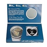 KISS ME Wish Pearl Necklace and Locket Set, Cultured Pearls in Oyster, 16.9' Surprise Gift for Wife, Girlfriend, Mother (B)