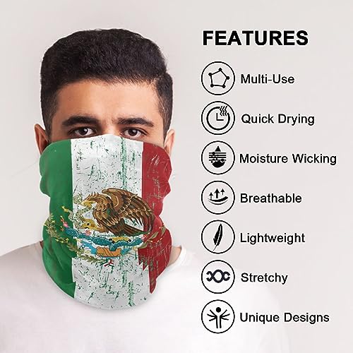 Image of Men Women Bandanas Neck Gaiter Headwrap Balaclava | Seamless Face Cover Scarf Neck Warmer Breathable Headwear for Hiking Cycling