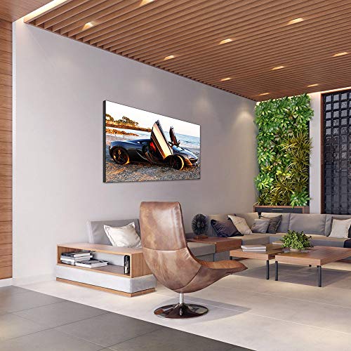 Voiture de sport McLaren tableau noir pour habiller un grand mur - 4