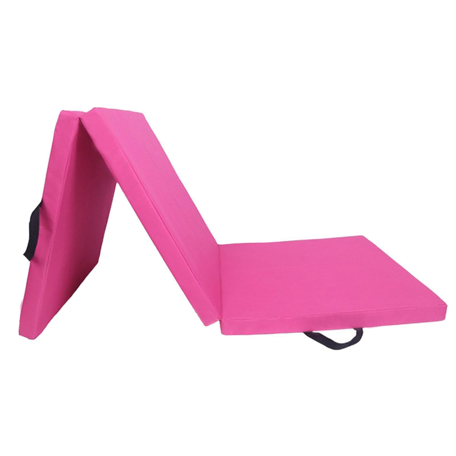 Esterilla de yoga plegable portátil para fitness, impermeable, con tres pliegues, ideal para viajes y entrenamientos. Ideal para yoga, viajes,