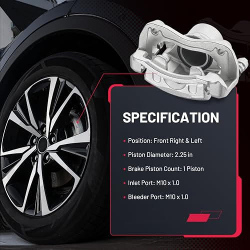 Image of BDFHYK 581803XA00 581903XA10 Front Disc Brake Caliper Assembly Compatible with Hyundai Elantra 2011 2012 2013 2014 2015 2016, for Elantra Coupe 2013 2014, 1.8L 2.0L I4 GAS 2pcs