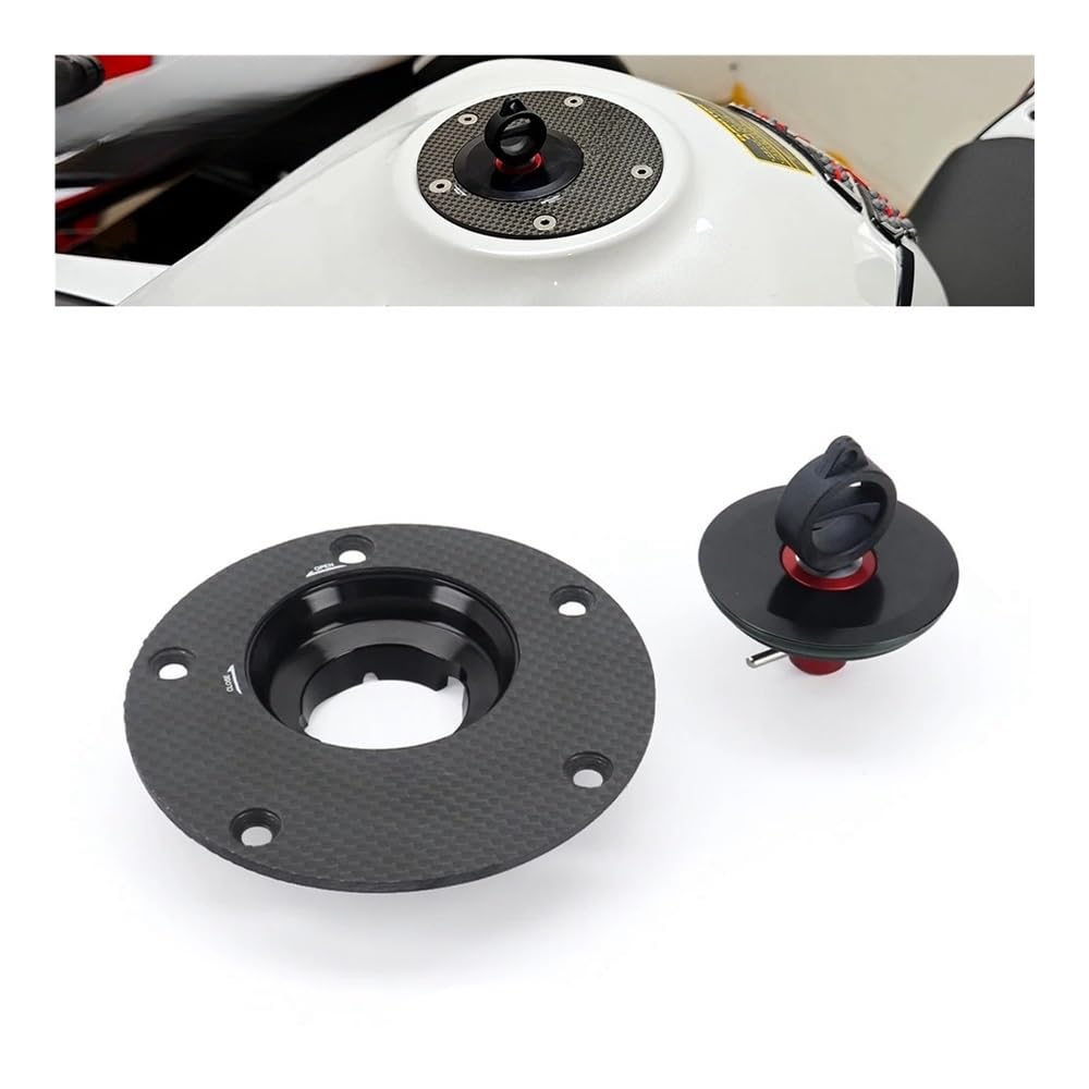 Tappo Serbatoio Carburante Moto Per 8511988-1991 Per 888 1992-1993 Per 907 IE 1991-1992 Accessori Per Moto Tappi Serbatoio Carburante(Red)