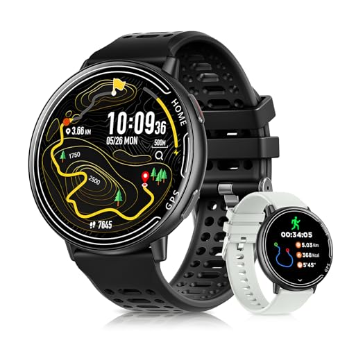 Rmana GPS Smart Watches for Men, 1.39" AMOLED Screen Smartwatch,
