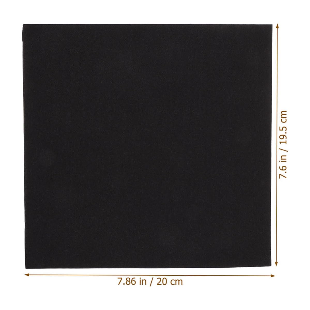 Garneck 100 Servilletas de Papel Desechables Negras para Fiestas y Cenas, Absorbentes y Seguras, Ideales para Banquetes y Eventos Elegantes