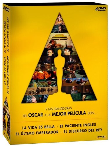 Pack 4 Mejores Películas Oscar: El Discurso Del Rey + El Paciente Inglés + El Último Emperador + La Vida Es Bella [DVD]