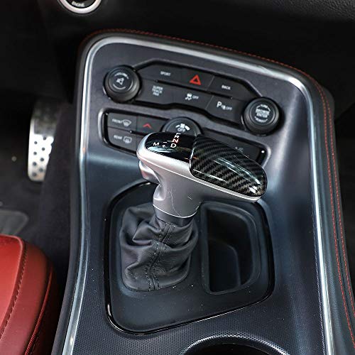 Voodonala for Challenger Charger ABS Carbon Fiber Gear Shift Trim Knob