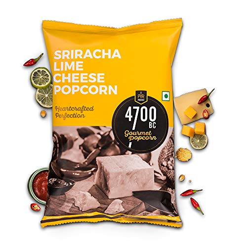 Image of 4700BC Sriracha Lime Cheese Popcorn, Pouch, 35g*4=140g (Pack of 4)