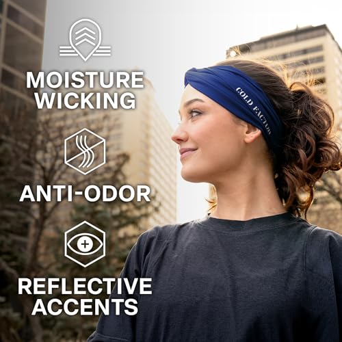 Image of COLD FACTOR Cooling Headband for Women and Men - UPF 50+ Advanced Evaporative Comfort, Instant Cooling Sweatband for Outdoor Sports, Fitness, Yoga, Hiking, Running, and Workout