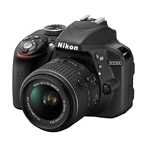 Nikon D3300 24.2 MP CMOS Digital SLR with Auto Focus-S DX Nikkor 18-55mm f/3.5-5.6G VR II Zoom Lens (Black)