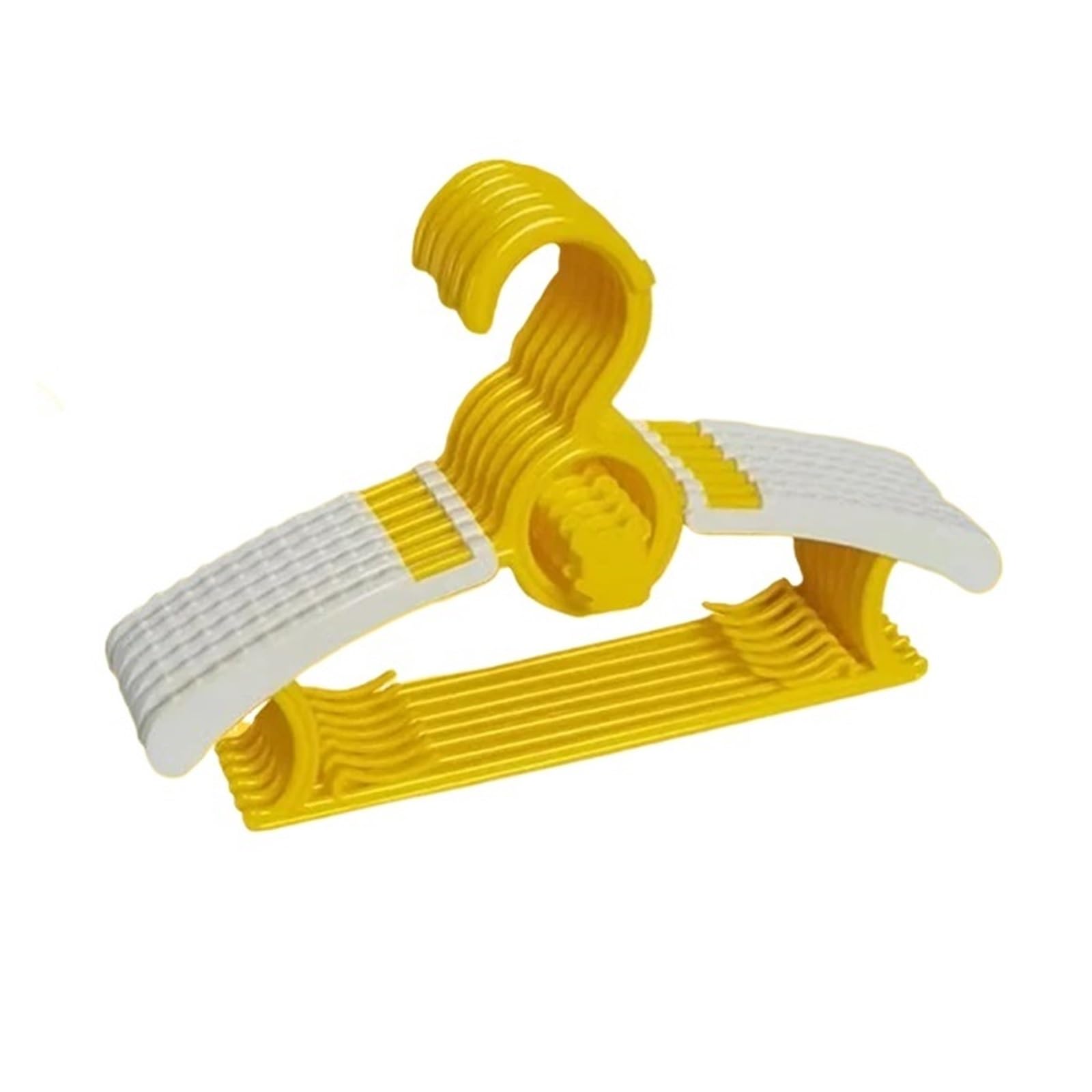 KFGISD, Non-slip Clothes Hanger Adjustable Storage Hangers Cute Clothes Organizer Closet Coats Rack ，Hangers(Yellow,10PCS)