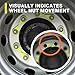 Checkpoint Wheel Nut Indicator 22 mm Yellow – Visual Indicator for Fleets, Industrial Trucks, Agricultural Vehicles, and Goods Transporters – Lug Nut Arrows Yellow 22 mm (Bag of 100 Pcs)