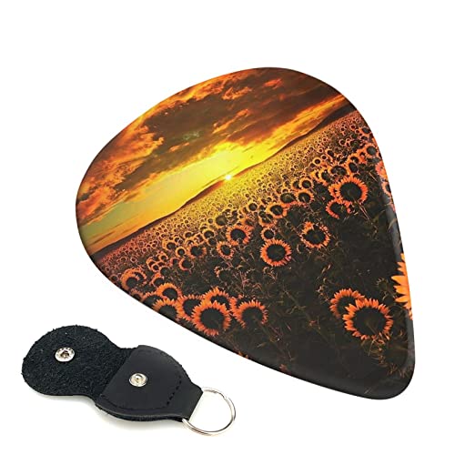 Sunflower Field Sunset Sea of Flowers Lot de 6 médiators pour guitare acoustique, guitare électrique, basse, ukulélé… - Les Beatles, Paul McCartney, John Lennon, RIngo Starr, George Harrison Sunflower Field Sunset Sea of Flowers Lot de 6 médiators pour guitare acoustique, guitare électrique, basse, ukulélé…