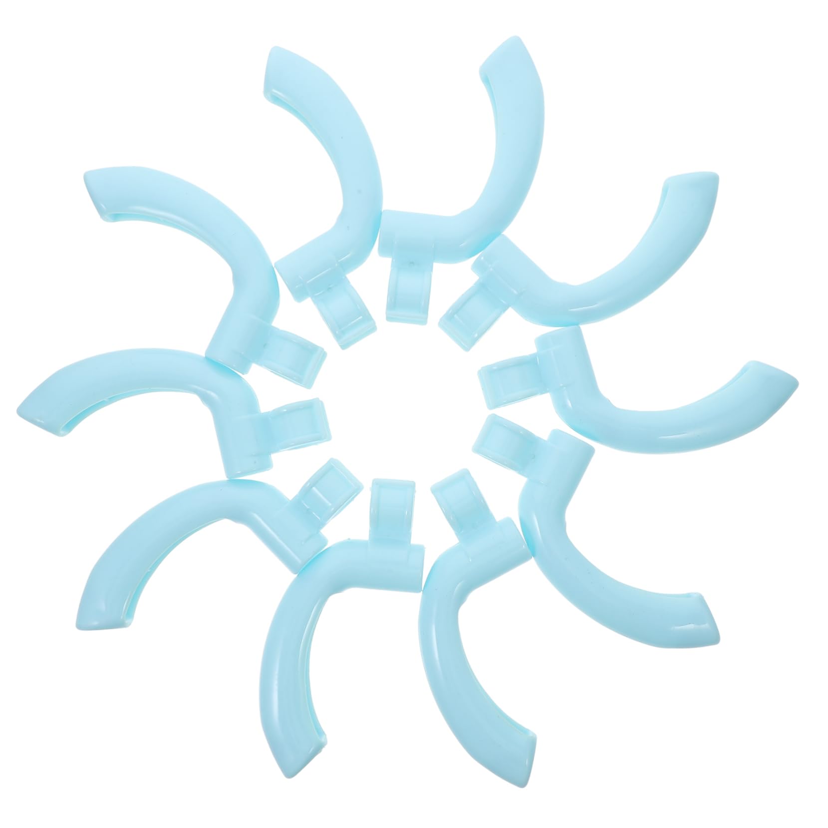 STOBAZA Replacement Handles for Dustpan Broom 10pcs Plastic Dustpan Handles Grip and Clip Sturdy and Comfortable Easy to Install