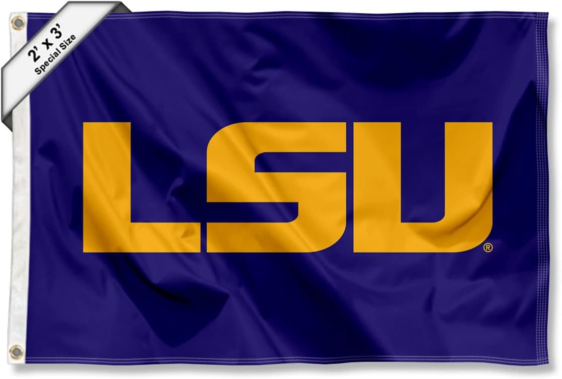 Louisiana State LSU Tigers Small 2x3 Foot Flag