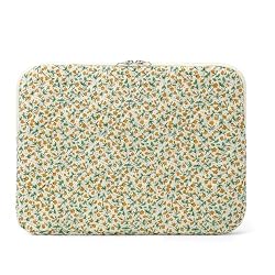 Puffy Laptop Sleeve 13-15.6 Inch Cute Quilted Laptop Protective Case Padded Floral Computer Sleeve for MacBook (B-Yellow, 11 Inch)