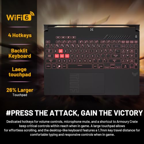 Image of ASUS TUF A16 16 inch WUXGA 144Hz Gaming Laptop, AMD Ryzen 7 170, 64GB RAM, 5TB Storage (4TB SSD+1TB Docking Station Set), RGB Backlit Keyboard, GeForce RTX 4050, Numeric Keypad, Wi-Fi 6, Win 11, Gray