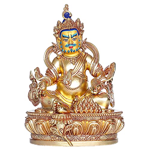 Statue de Bouddha Dieu de la Richesse en cuivre pour attirer la prospérité