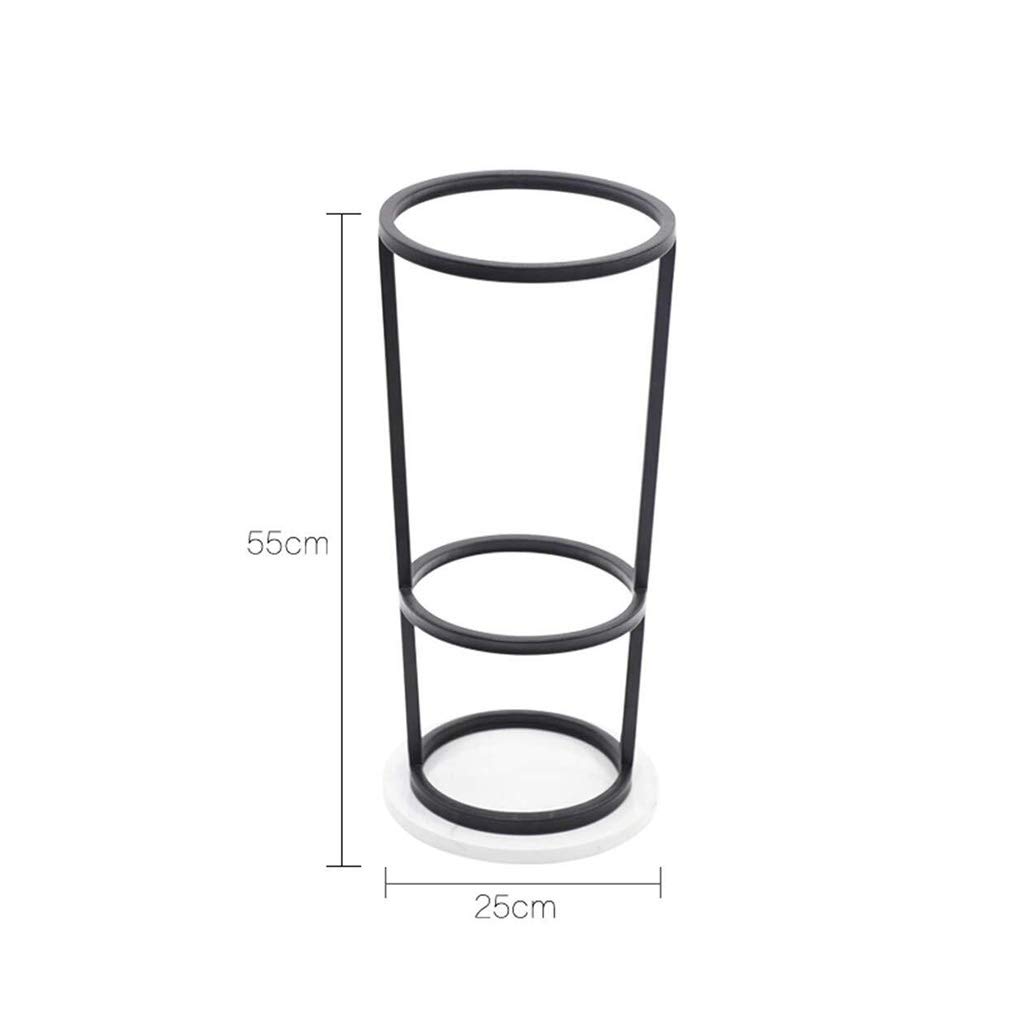 Circulaire spiraal metalen paraplu-rekstandaard, eenvoudige en stijlvolle indoor gang woonkamer balkon parapluhouder standaard, zwart, 60 x 20 cm / 60 x 24 cm
