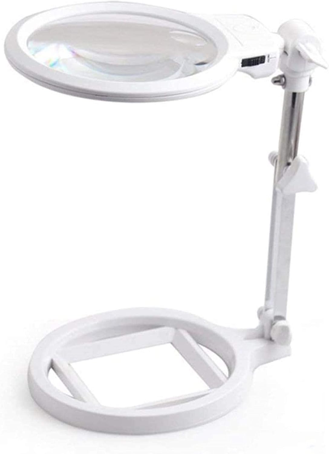 Magnifying Glasses Magnifyi glasses, Magnifiers,Desktop Magnifier with Ledp Hands Foldimagnifier 2X 5X Hd Lens Old Man Tablep for Read icrafts Repair Magnifier