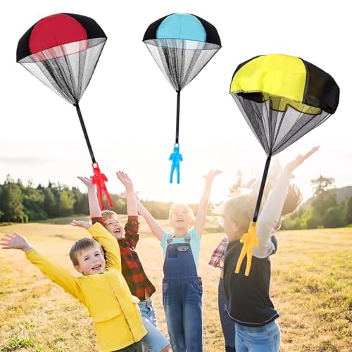 Image of Stocking Stuffers Parachute Toys for Kids: Easter Basket Stuffers for Kids Teen Boys Children Outdoor, Birthday for Teenagers 3 4 5 6 7 8 9 10 11 12 Year Old, Idea Christmas Valentines Easter Day