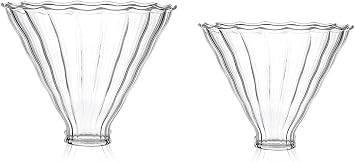 2pcs Glass Funnel Pour Over Coffee Filters,Coffee Drippers