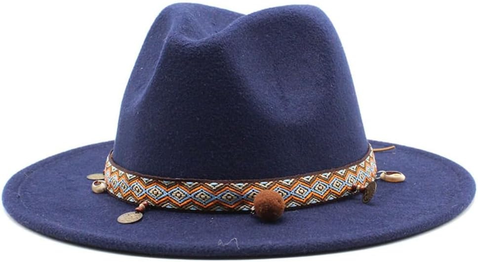 Western Wool Felt Cowboy Hat,Cream with Leather Band