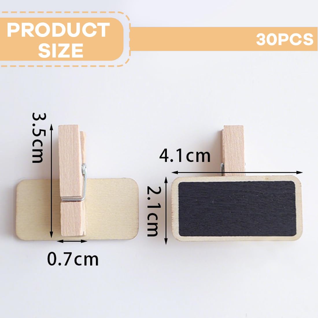 Pinzas de Pizarra Mini Reutilizables con Tiza, Tablero de Etiquetas para Bodas - Pequeñas Pizarras para Escribir