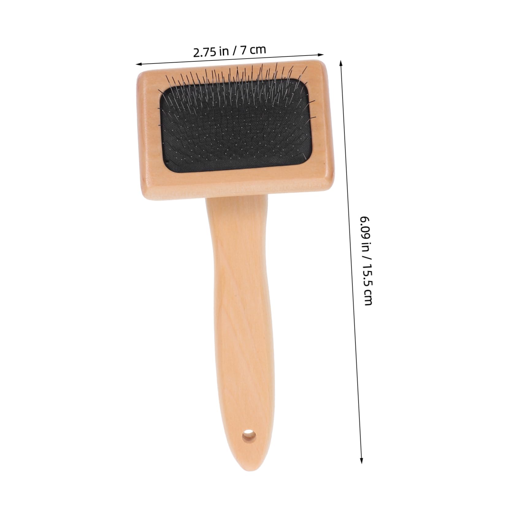 Gogogmee Wool Brush with Durable Wooden Handle Ergonomic Design for Efficient Wool Processing for Needle Felting Projects and Pet Grooming Versatile Wool Craft Tool