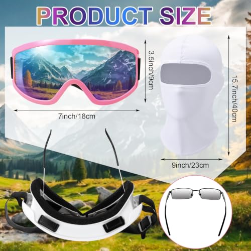 Image of Chicingyou 2 Pack Atv Goggles with 2 Mask for Women Men Adult