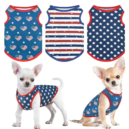 50% Off Patriotic Dog Tank Top 3-Pack for Small-Medium Dogs - Image 2
