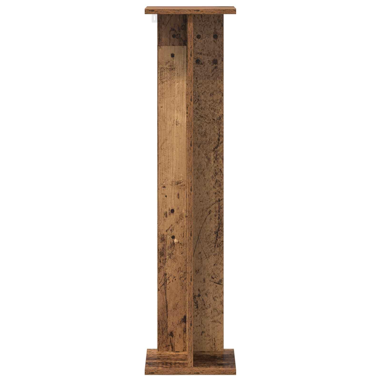 Stojak na rośliny 2 szt. stare drewno 25 x 25,5 x 100,5 cm