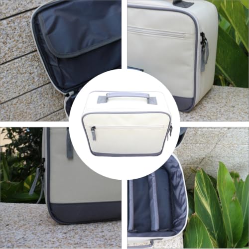 Funda portátil de almacenamiento para accesorios digitales, hecha de tela oxford y algodón perlado, protectora y ligera, ideal para proyectores y viajes miniatura 3