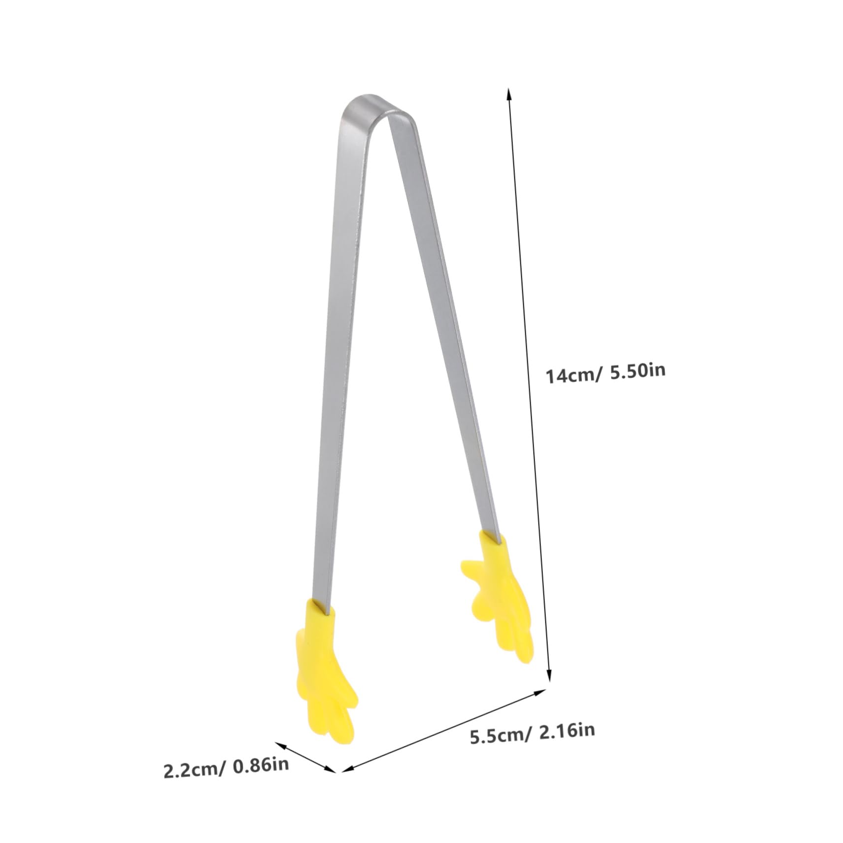 Unomor 3Pcs Food Tongs Non Slip Serving Tongs for Salad Sugar Cubes and with Creative Designs for Home and Camping Use