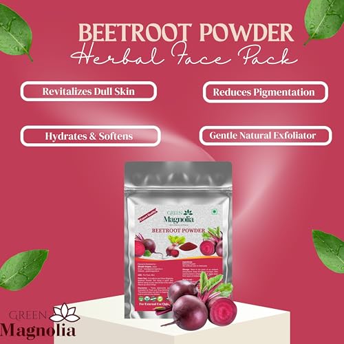 Image of Beetroot Powder for Face & Skin Care Natural & Pure Fine Texture Chemical-Free Helps in Glow & Radiance for Ideal for Face Masks & Skincare (200gm)
