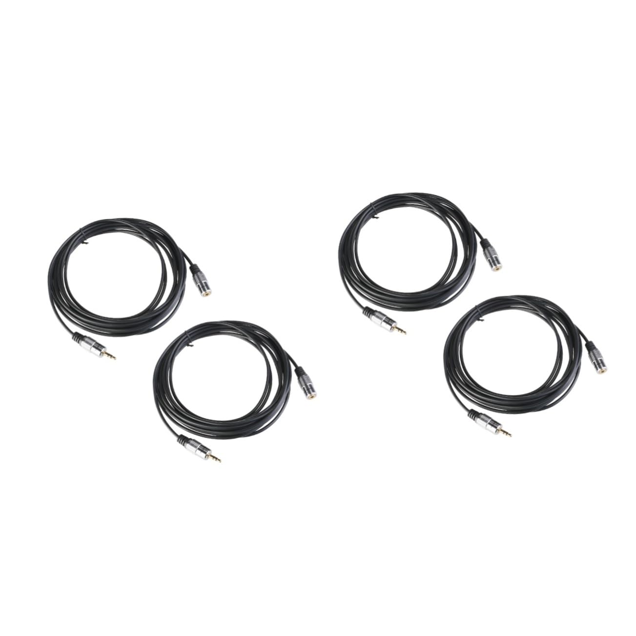 BESTonZON 4 Pz prolunga per cuffie cavo di prolunga dell'auricolare scocca in alluminio Cavo audio maschio-femmina da 3,5 mm Cavo maschio-femmina da 3,5 mm maschio a femmina maschio femmina