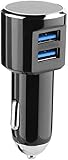 Trendyest Cargador de Coche, Adaptador Universal del Tel?fono de la Pantalla LED 5V 3.4A de Digitaces del Cargador Dual del Coche del USB(Negro) Trendyest Cargador de Coche, Adaptador Universal del Tel?fono de la Pantalla LED 5V 3.4A de Digitaces del Cargador Dual del Coche del USB(Negro)