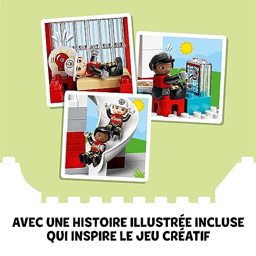 LEGO Duplo La caserne et 'hélicoptère des pompiers - vue 9