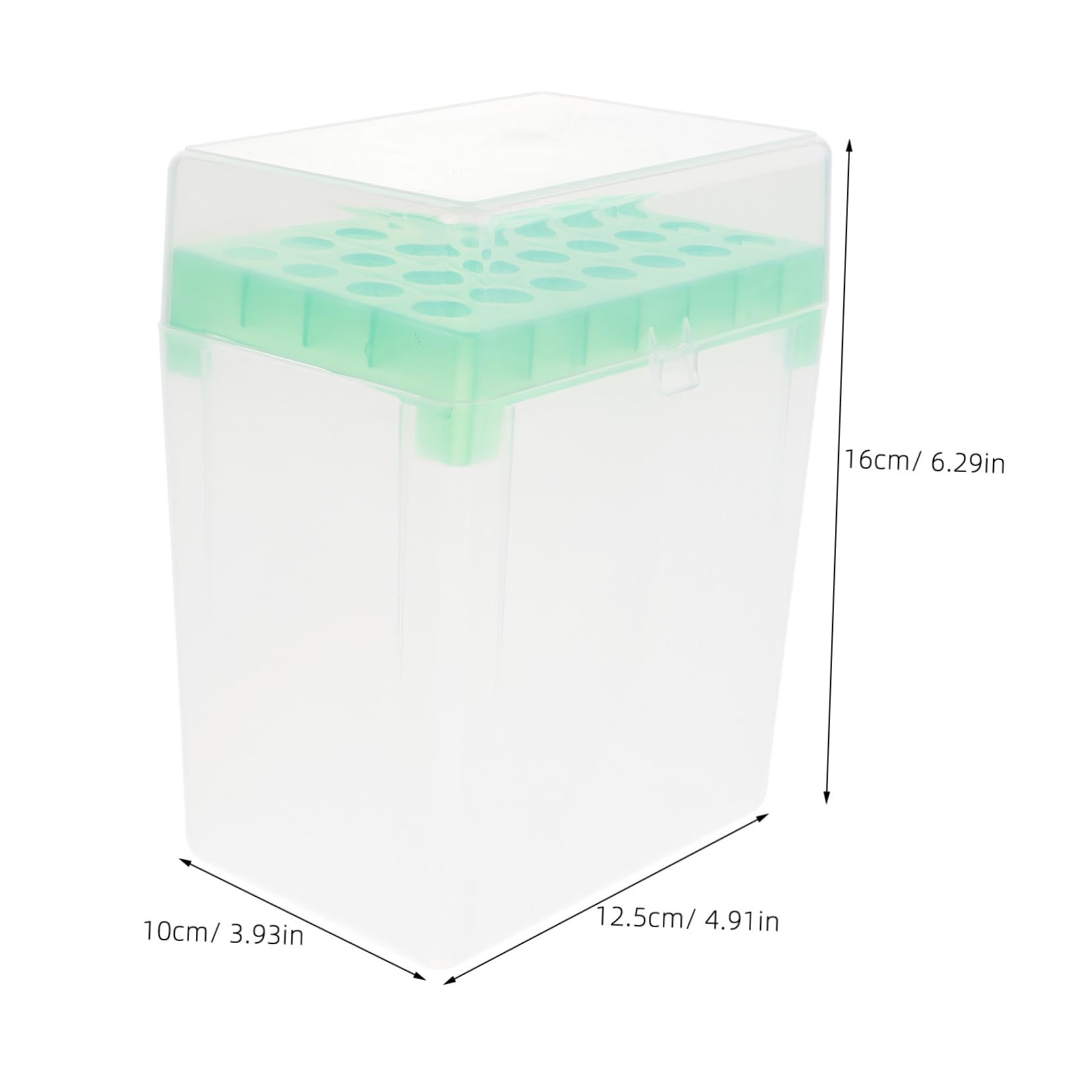 SOLUSTRE 3pièces Boîte De Rangement Pour Tubes à Essai Organisateur De Pipettes Pour Laboratoire Évitez Les Fuites Avec Couvercle Sécurisé Facile à Nettoyer Boîte