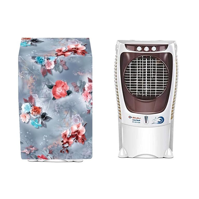 Image of Printed Cooler Cover Suitable For Bajaj DC 2015 Desert Air Cooler Waterproof, Dustproof, Size (LxBxH) 61 X 43 X 110 Cm, Grey.