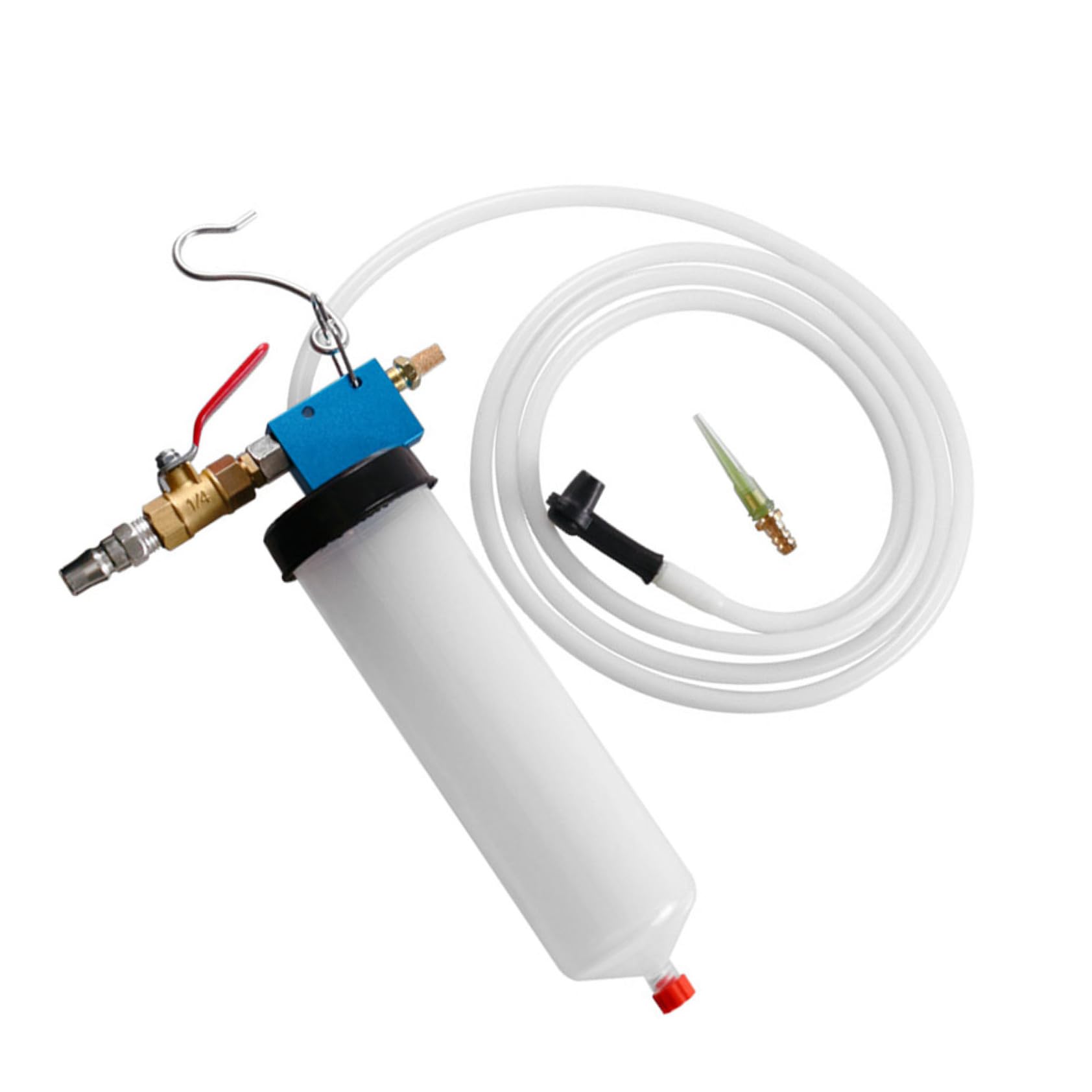 Happyyami Herramienta para Cambio de Aceite de Frenos y Purgador Hidráulico Materiales Plástico y Metal, Adecuado para Camiones y Vehículos de Ingeniería