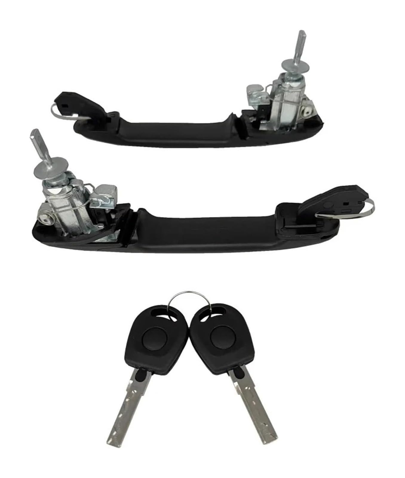 Wekpopmevl One Color Outside Door Handle Cover For Galaxy 1995-2006 Car Exterior Door Handles Front Left Right Handle With 2 Keys 6K0837205 6K0837206