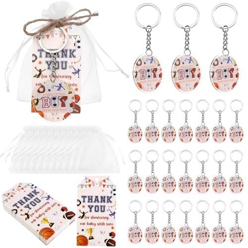 Image of Party Favors Theme Baby-Shower Keychain Set