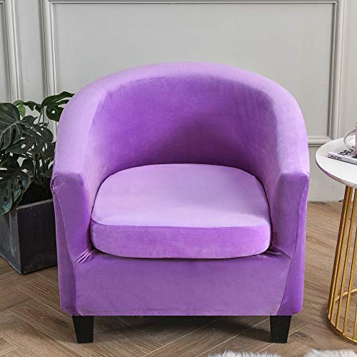 Highdi Housse de Fauteuil Velours Extensible Chesterfield Ensemble de Deux Pièces, Couverture de...