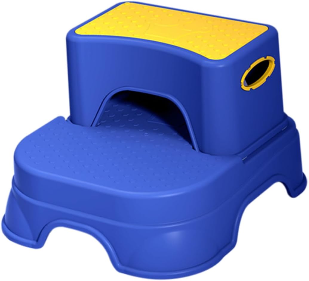 FRCOLOR Non Slip Stool for Toilet Training and Sink Access Lightweight Footstool with Safety Design for Bathroom Kitchen and Home Use