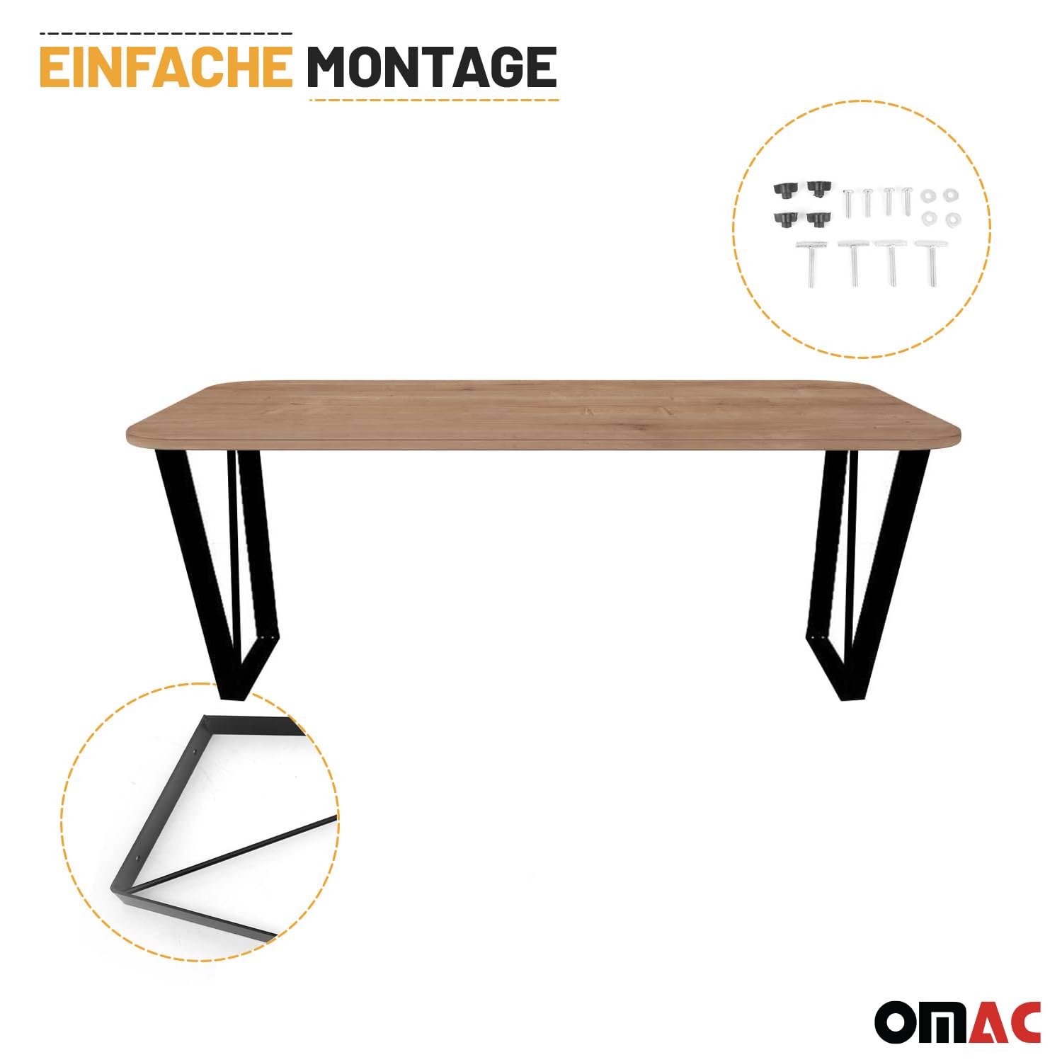 OMAC Multiflexboard Bettverlängerung kompatibel mit Mercedes Vito W447 2014-2026 Holz 3tlg